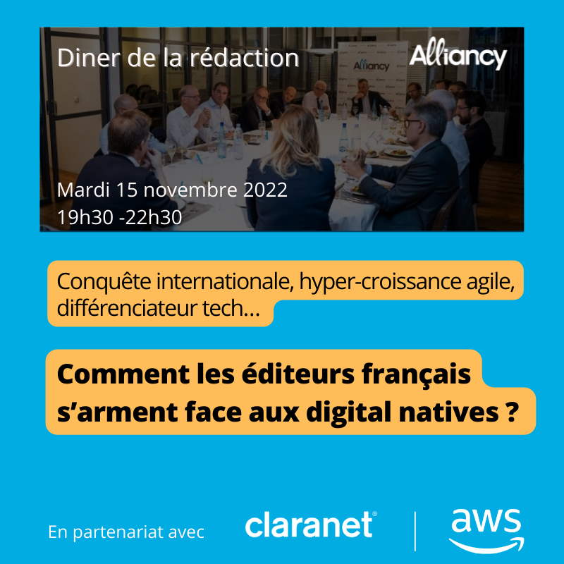 Dîner de la rédaction « Les éditeurs français face aux digital natives »